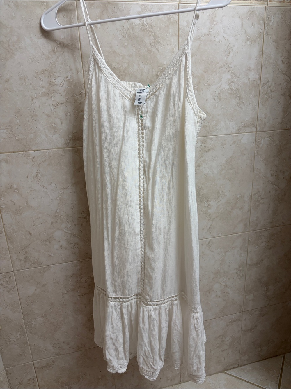 Cupcakes and Cashmere Spaghetti-Strap Maxi Dress with Ruffle Hem